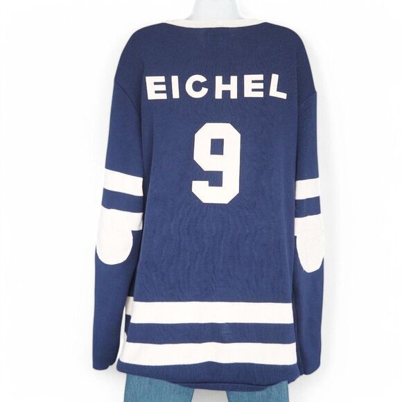 T. Dalton Vintage Brand Buffalo Sabres Jack Eichel #9 Knitted Sweater Jersey XXL - Picture 2 of 9